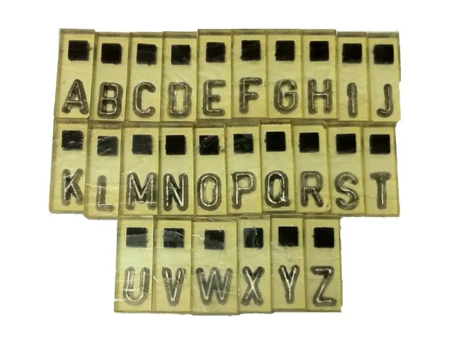 8 mm Pb sada znakov v PVC s magnetom