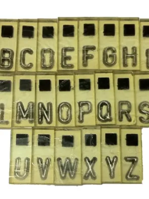 8 mm Pb sada znakov v PVC s magnetom
