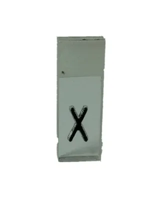 10 mm Pb sada znakov v PVC so zárezom